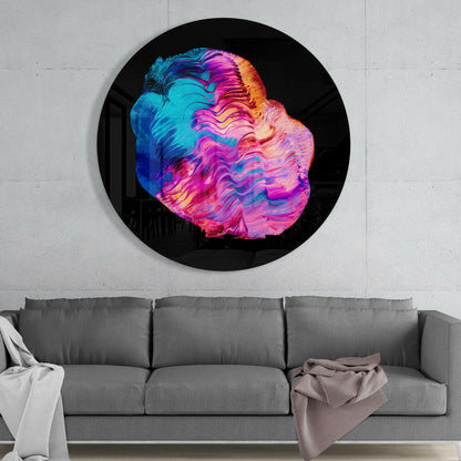Contemporary Abstract Glass Wall Art