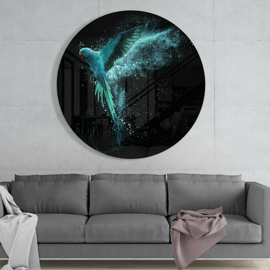 Bird Portrait Glass Wall Art