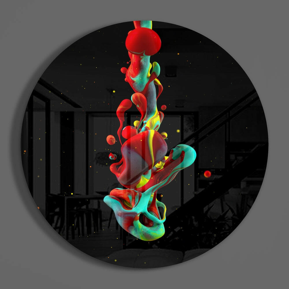 Textured Abstract Glass Wall Art