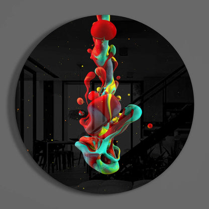 Textured Abstract Glass Wall Art