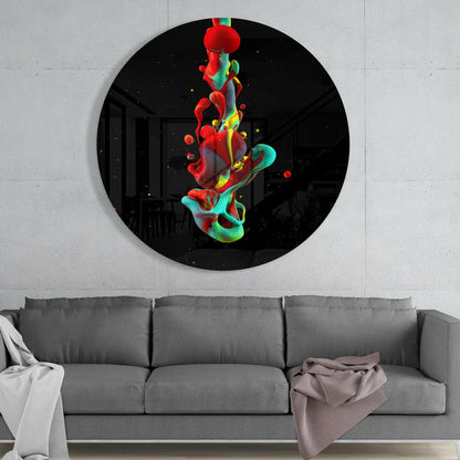 Textured Abstract Glass Wall Art