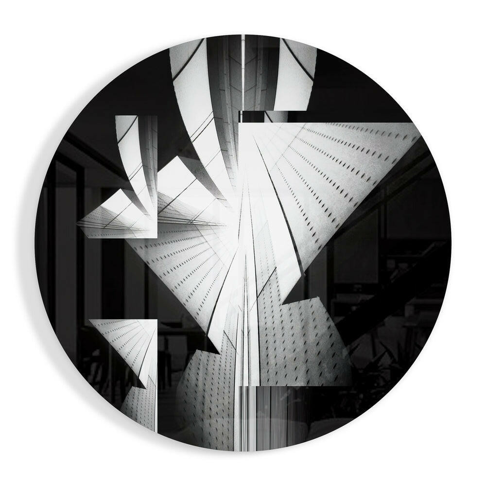 Skyscrapers city skyline glass wall art