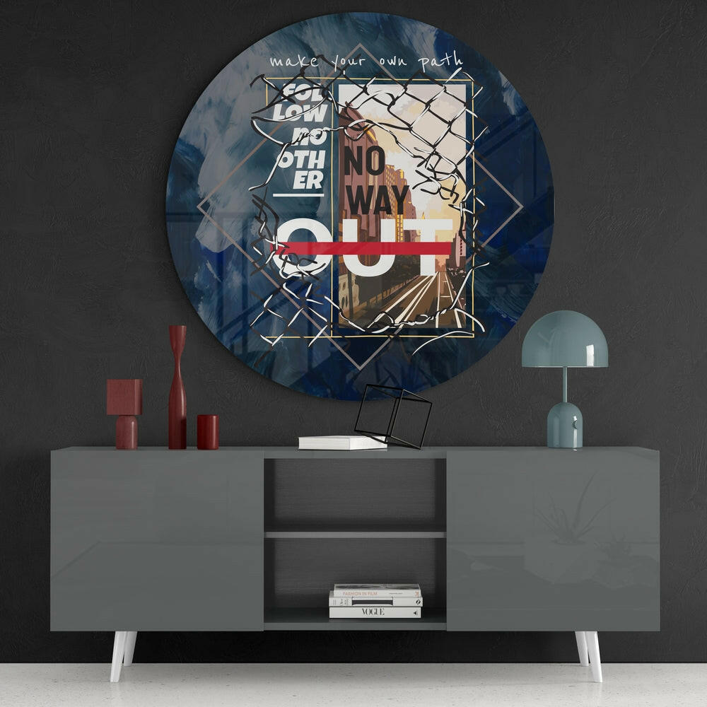 Make Your Way Glass Wall Art
