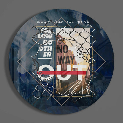 Make Your Way Glass Wall Art
