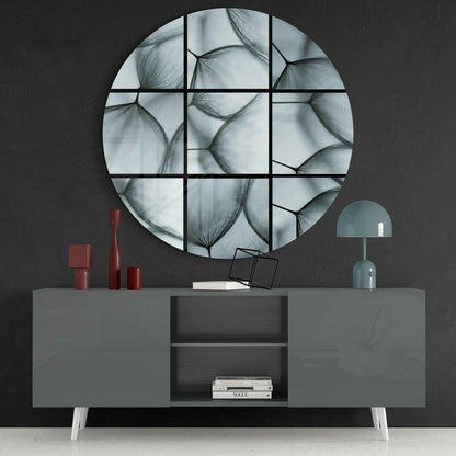 Dandelion Seed Macro Glass Wall Art