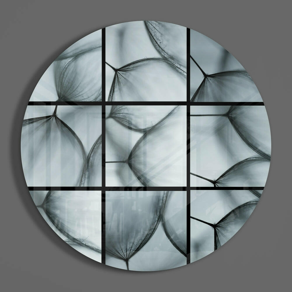 Dandelion Seed Macro Glass Wall Art