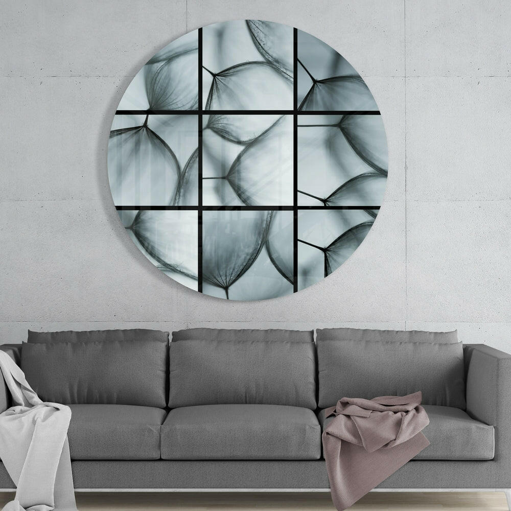 Dandelion Seed Macro Glass Wall Art