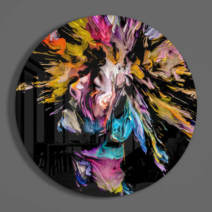 Dance of the Spirit Glass Wall Art