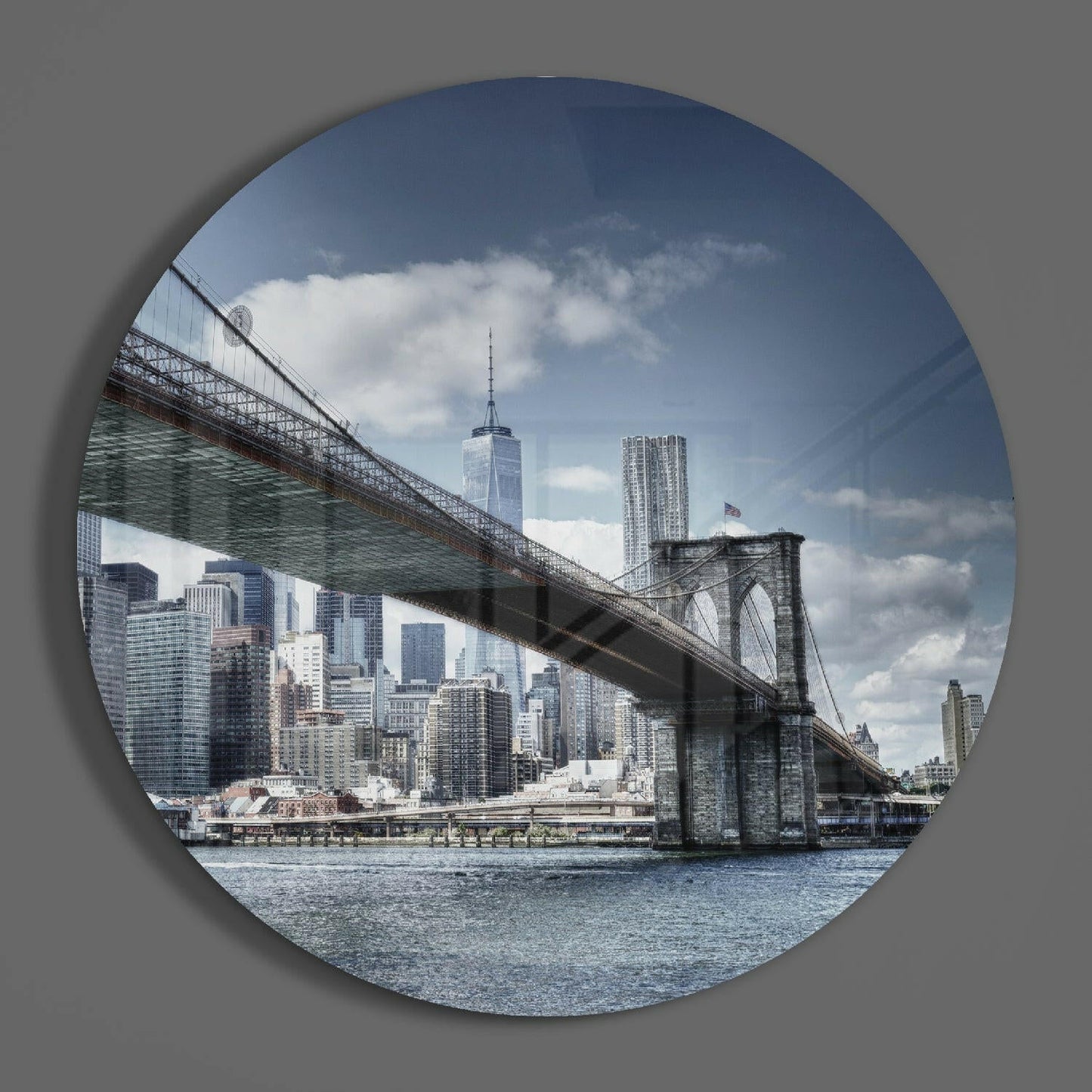 Brooklyn Bridge Classic Glass Wall Art