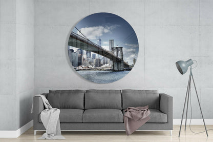 Brooklyn Bridge Classic Glass Wall Art