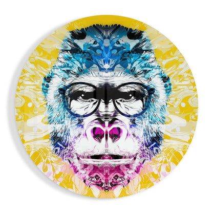 Philosopher gorilla glass wall art
