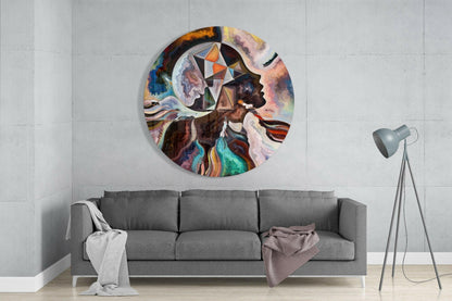 Serene Meditation Glass Wall Art