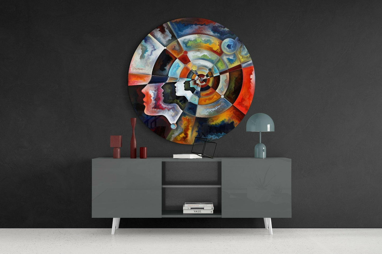 Zen Meditation Glass Wall Art