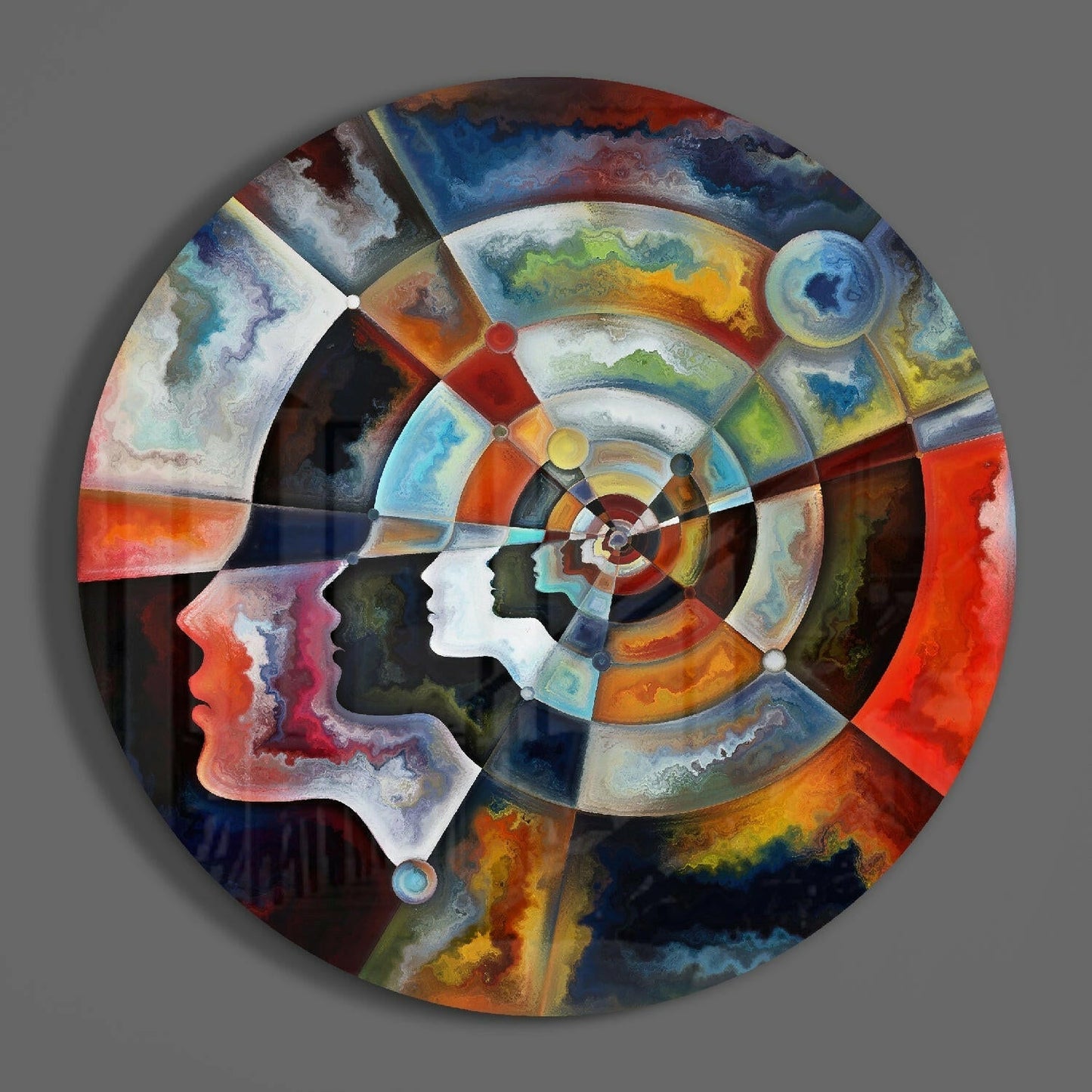 Zen Meditation Glass Wall Art