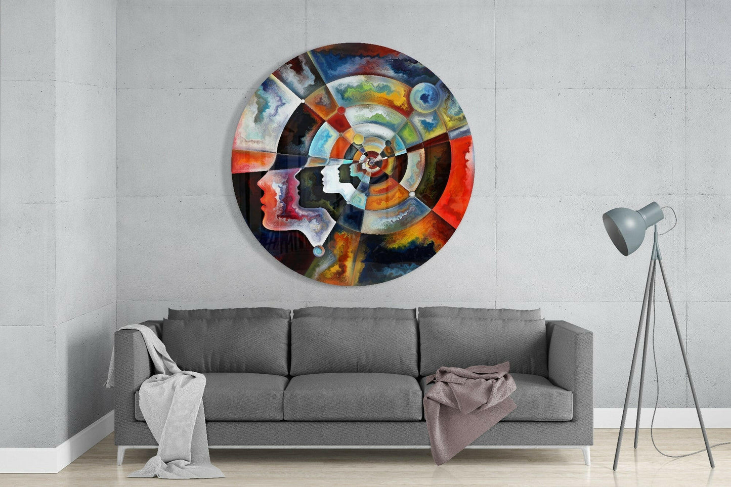 Zen Meditation Glass Wall Art