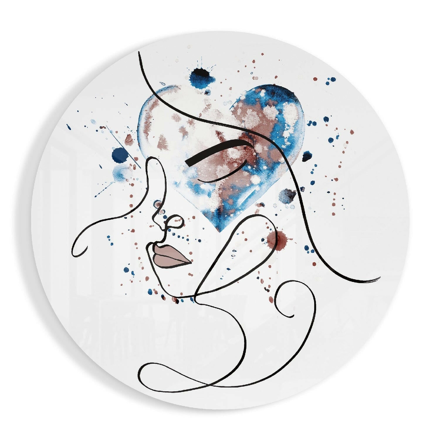 Dream themed glass wall art
