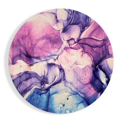 Pink Marble pattern glass wall art