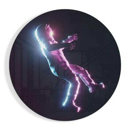 Astronaut glass wall art design