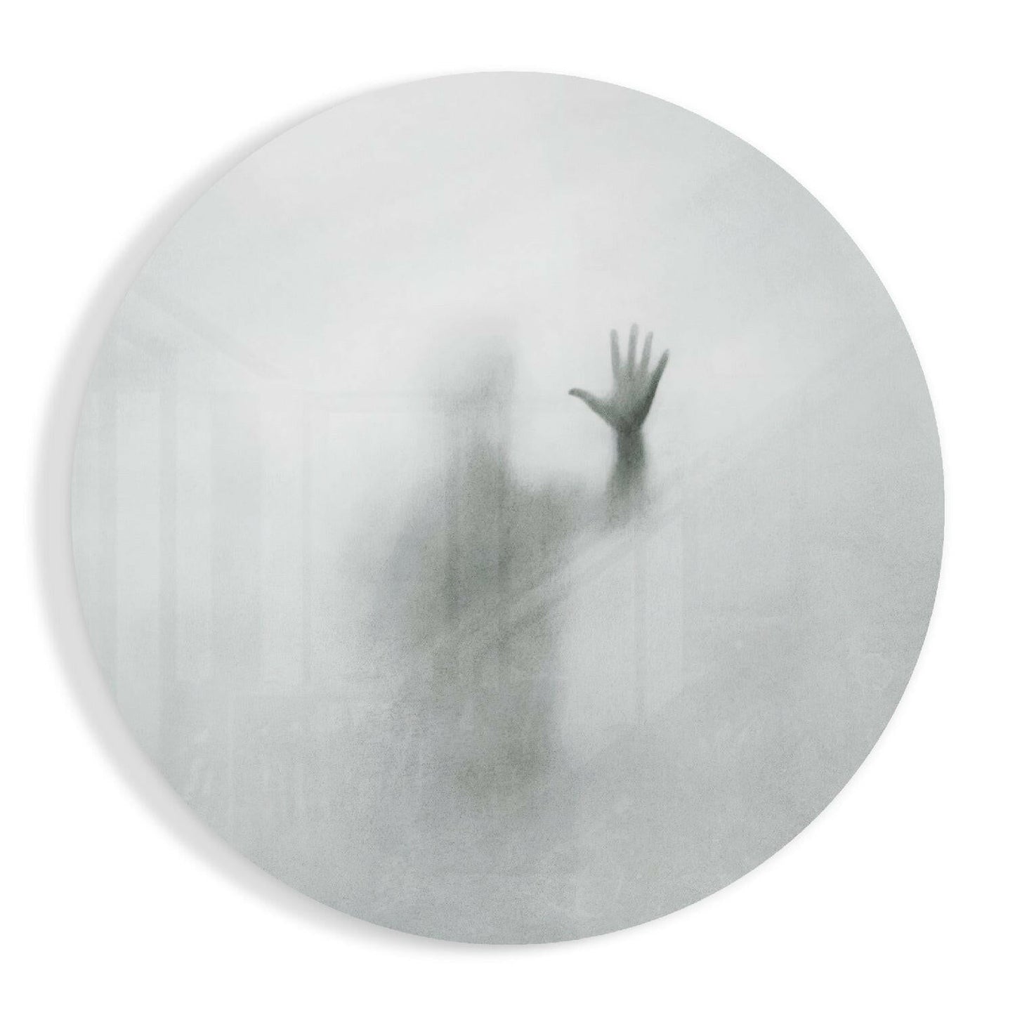Uncertainty abstract glass wall art