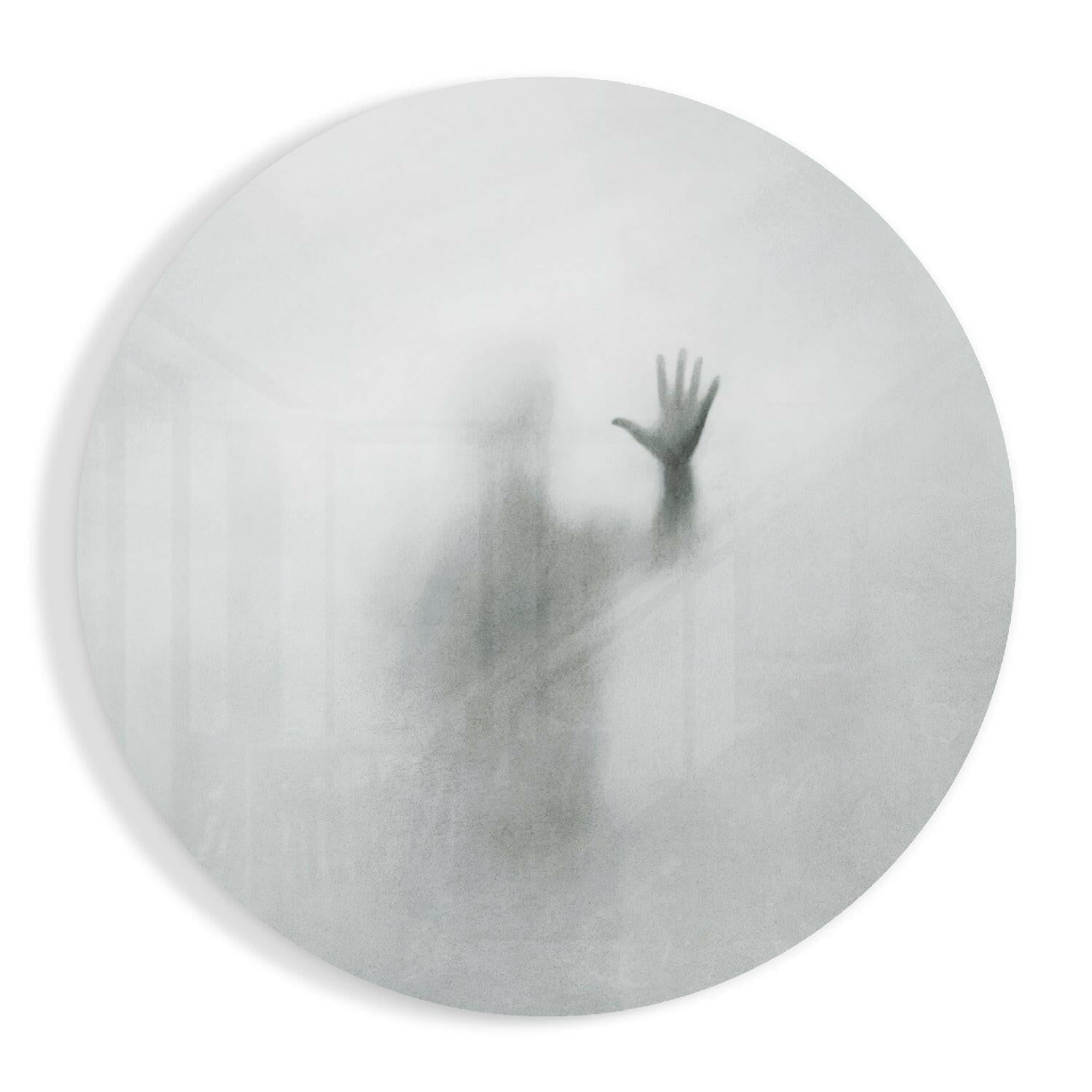 Uncertainty abstract glass wall art