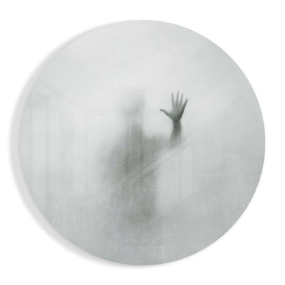 Uncertainty abstract glass wall art