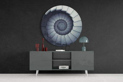 Staircase Abstract Glass Wall Art