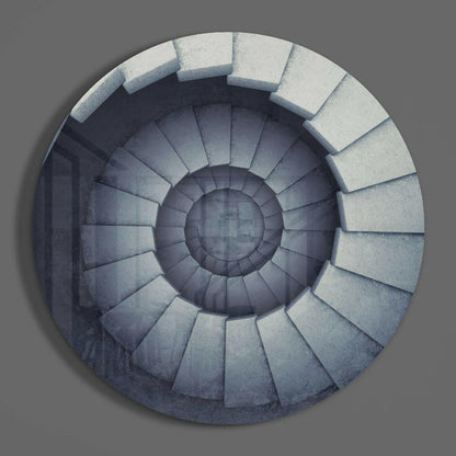 Staircase Abstract Glass Wall Art