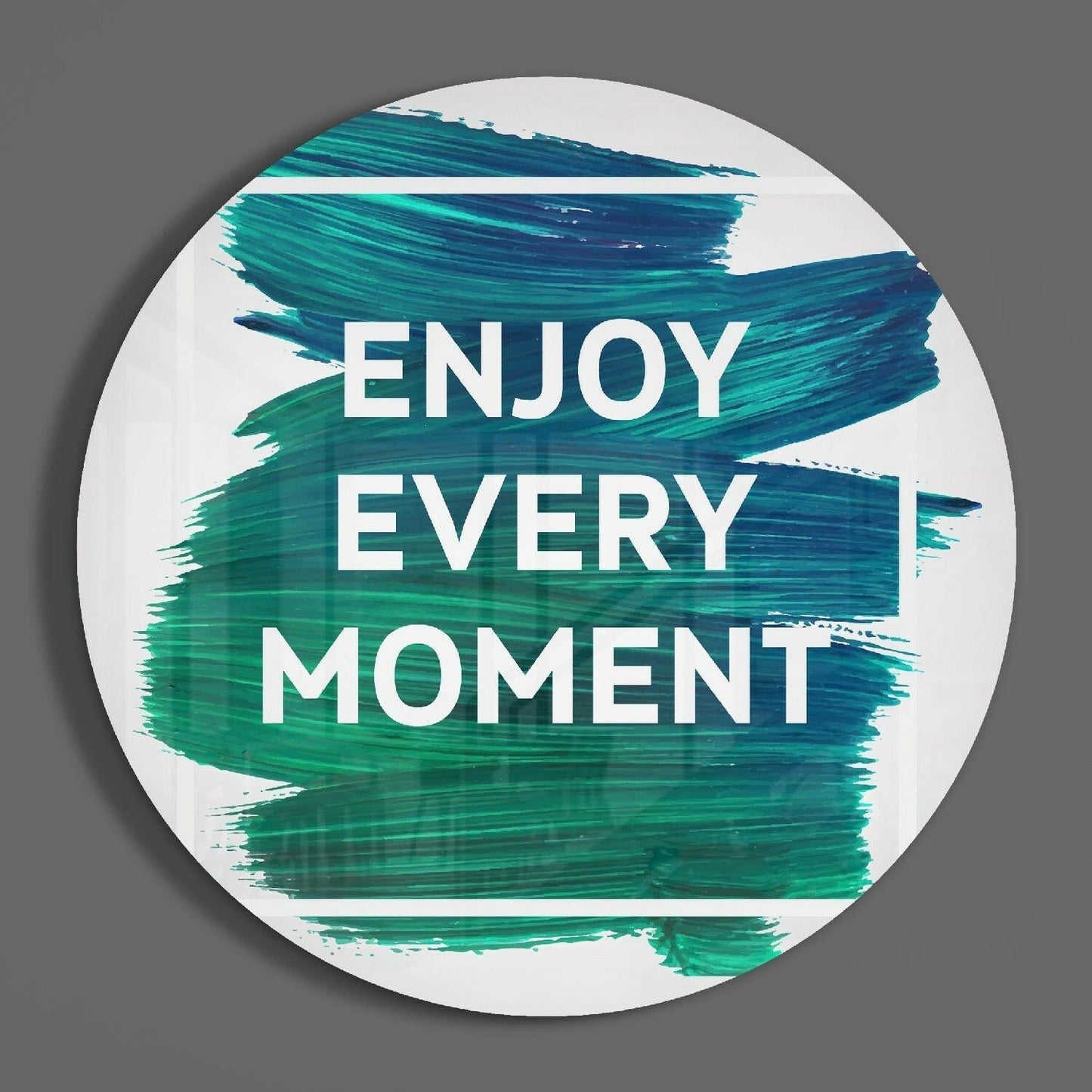 Enjoy Every Moment Glass Wall Art