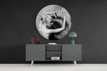 Dance Silhouette Glass Wall Art