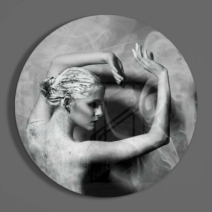 Dance Silhouette Glass Wall Art
