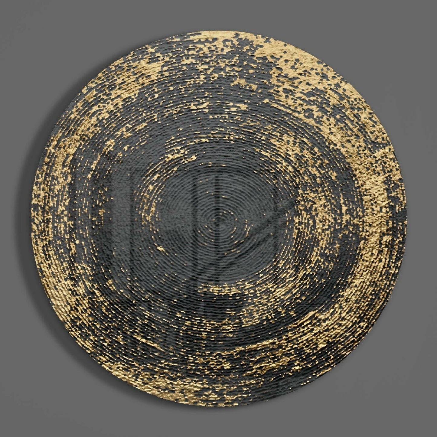 Metallic Loop Abstract Glass Wall Art