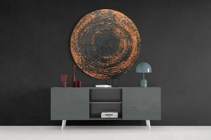 Radiant Loop Abstract Glass Wall Art
