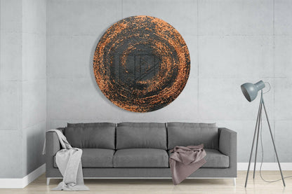 Radiant Loop Abstract Glass Wall Art