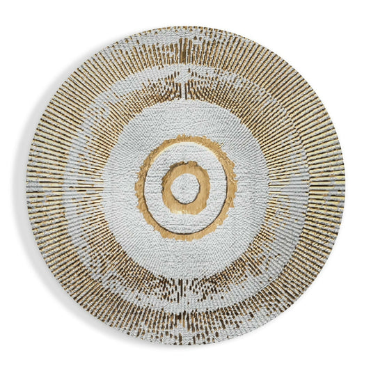 Abstract Loop glass wall art modern design