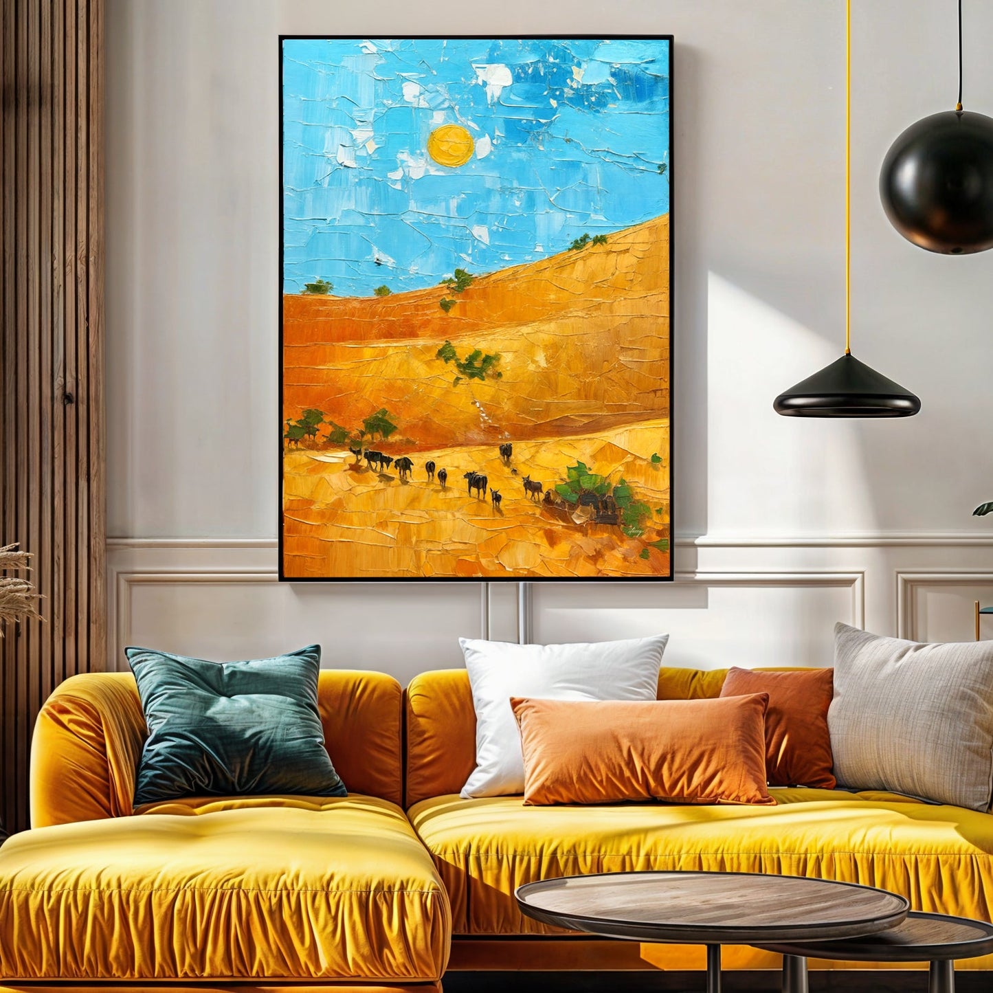 Savannah Daze sunny savannah landscape canvas wall art
