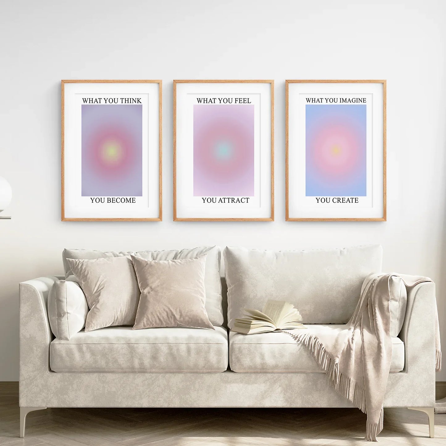 Spiritual Aura Energy Wall Art Set of 3 Prints