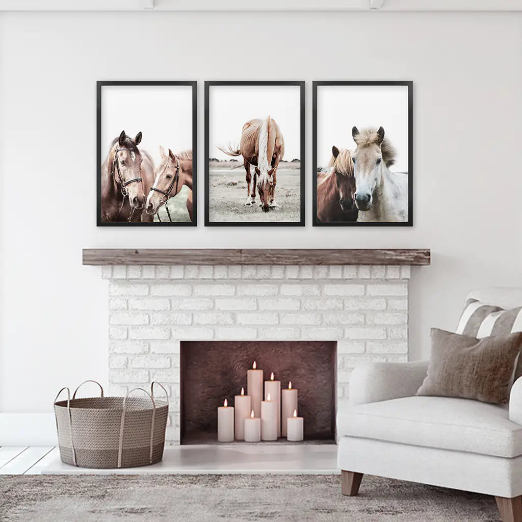 Arizona Desert Wall Art, Grand Canyon and Cactus 3 Piece Set