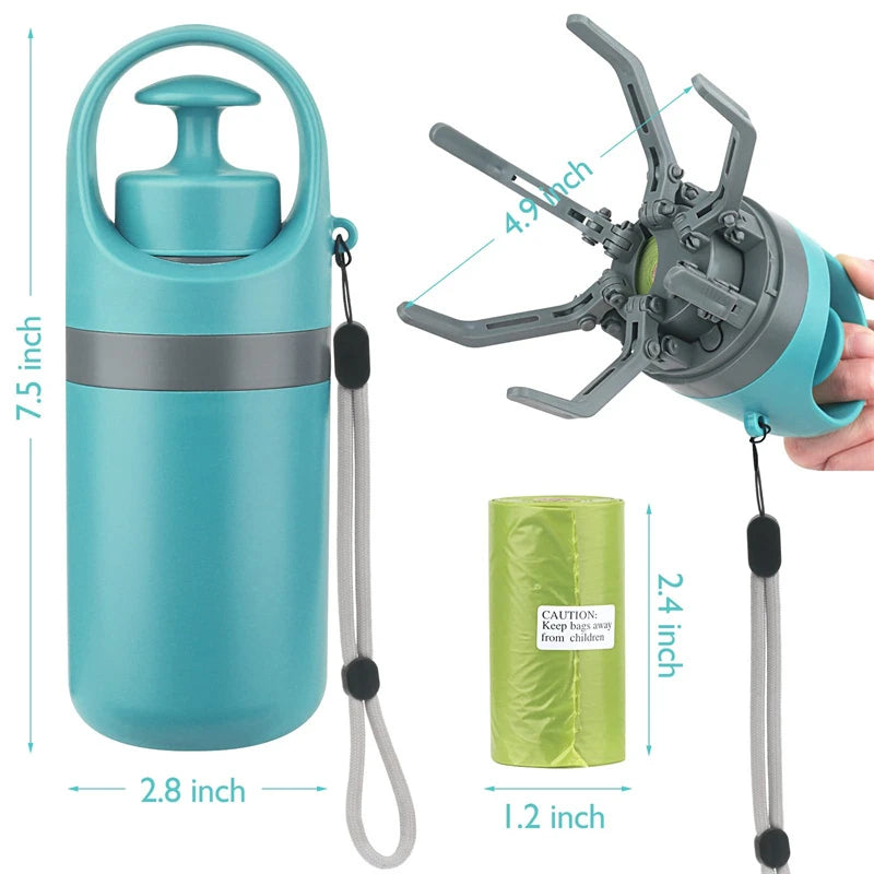 Starter roll of dog waste bags for built-in dispenser