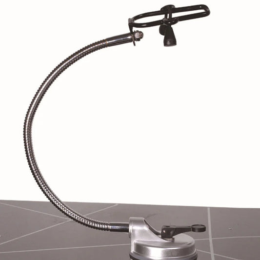 Suction cup hair dryer rack with flexible adjustable arm wall mount