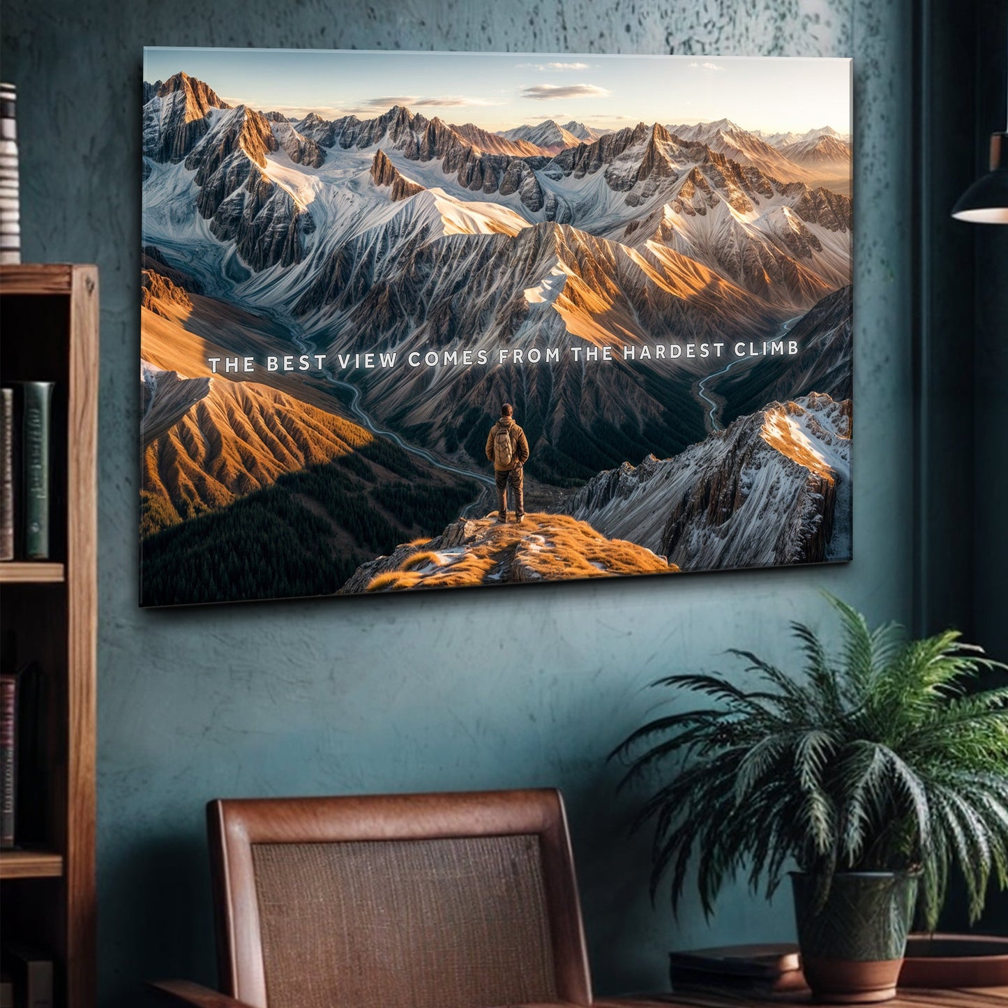 Summit Mountain Landscape Canvas Wall Art