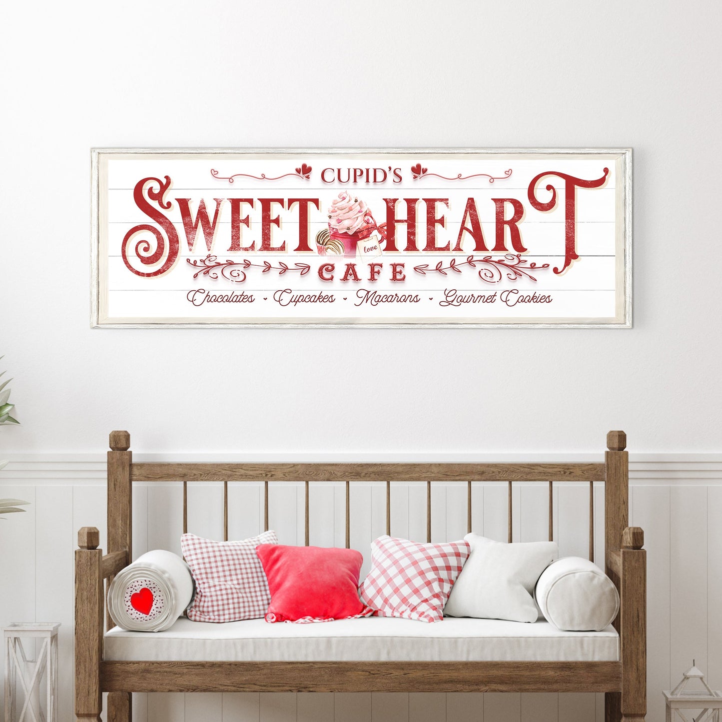 Sweetheart Cafe Sign Canvas Wall Art