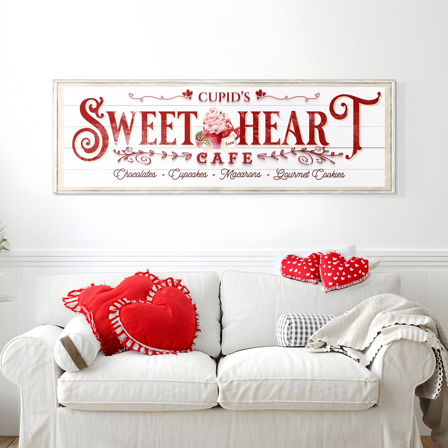 Sweetheart Cafe Sign Canvas Wall Art