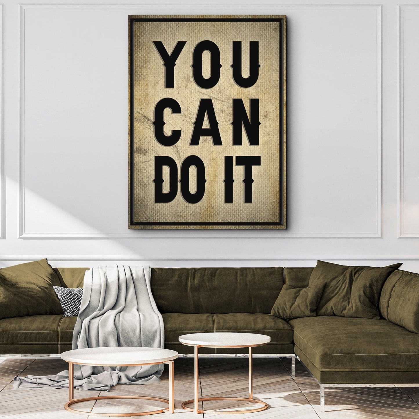 You Can Do It Motivational Canvas Wall Art