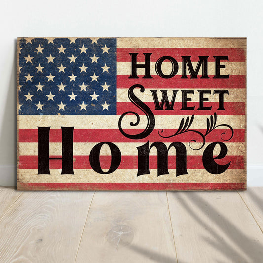 Home Sweet Home Personalized Canvas Sign IV