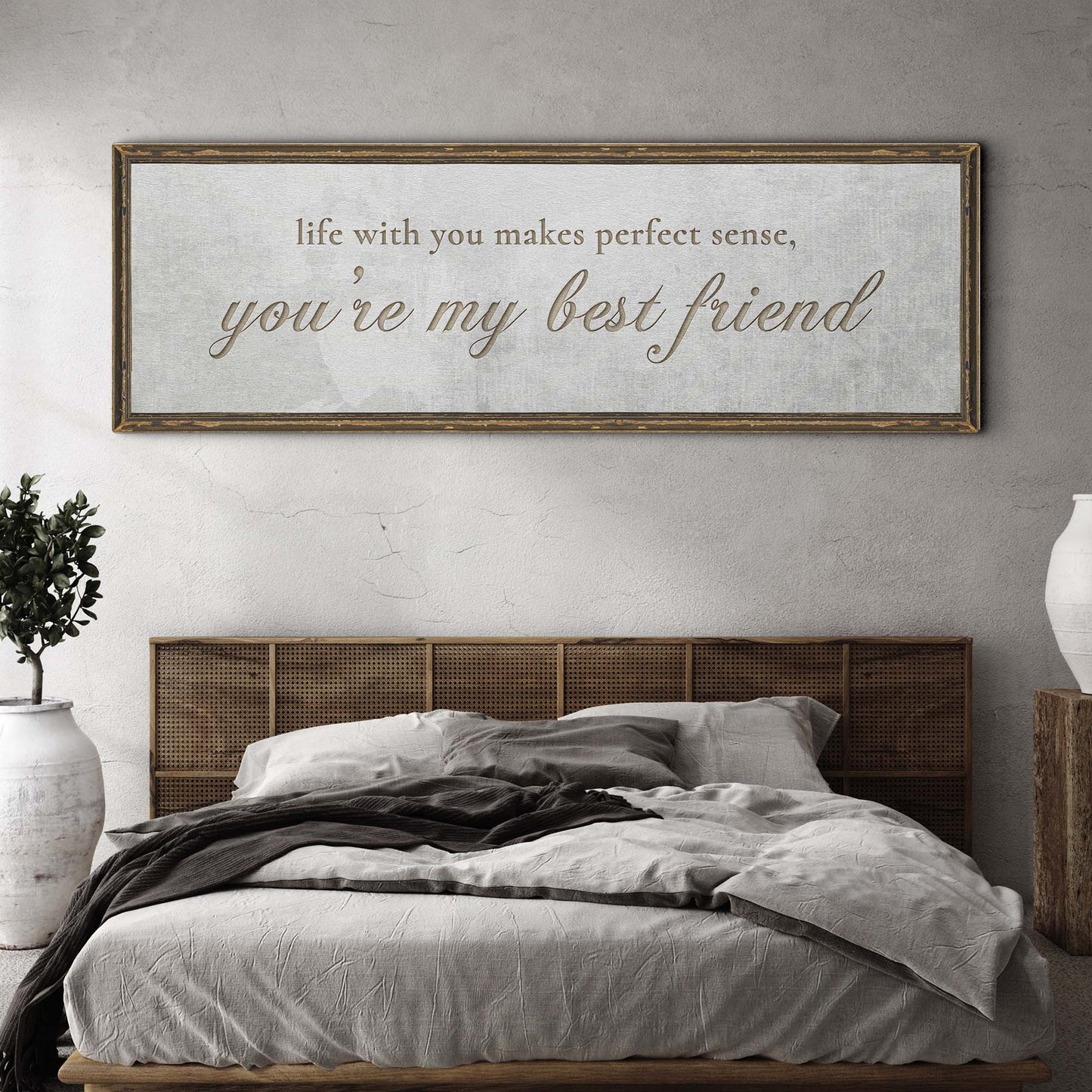 You Are My Best Friend Couple Canvas Sign