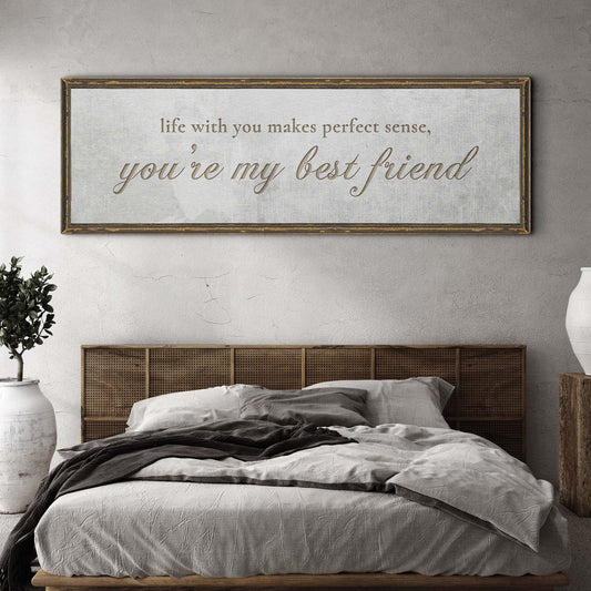 You Are My Best Friend Couple Canvas Sign