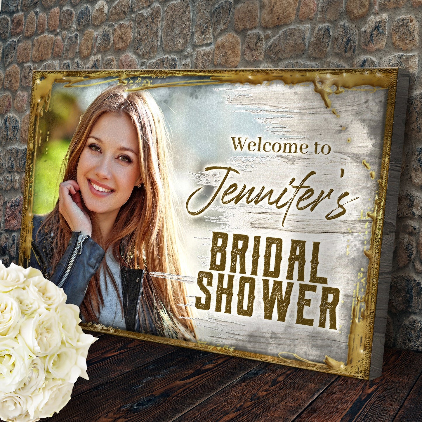 Welcome To The Bridal Shower Canvas Sign