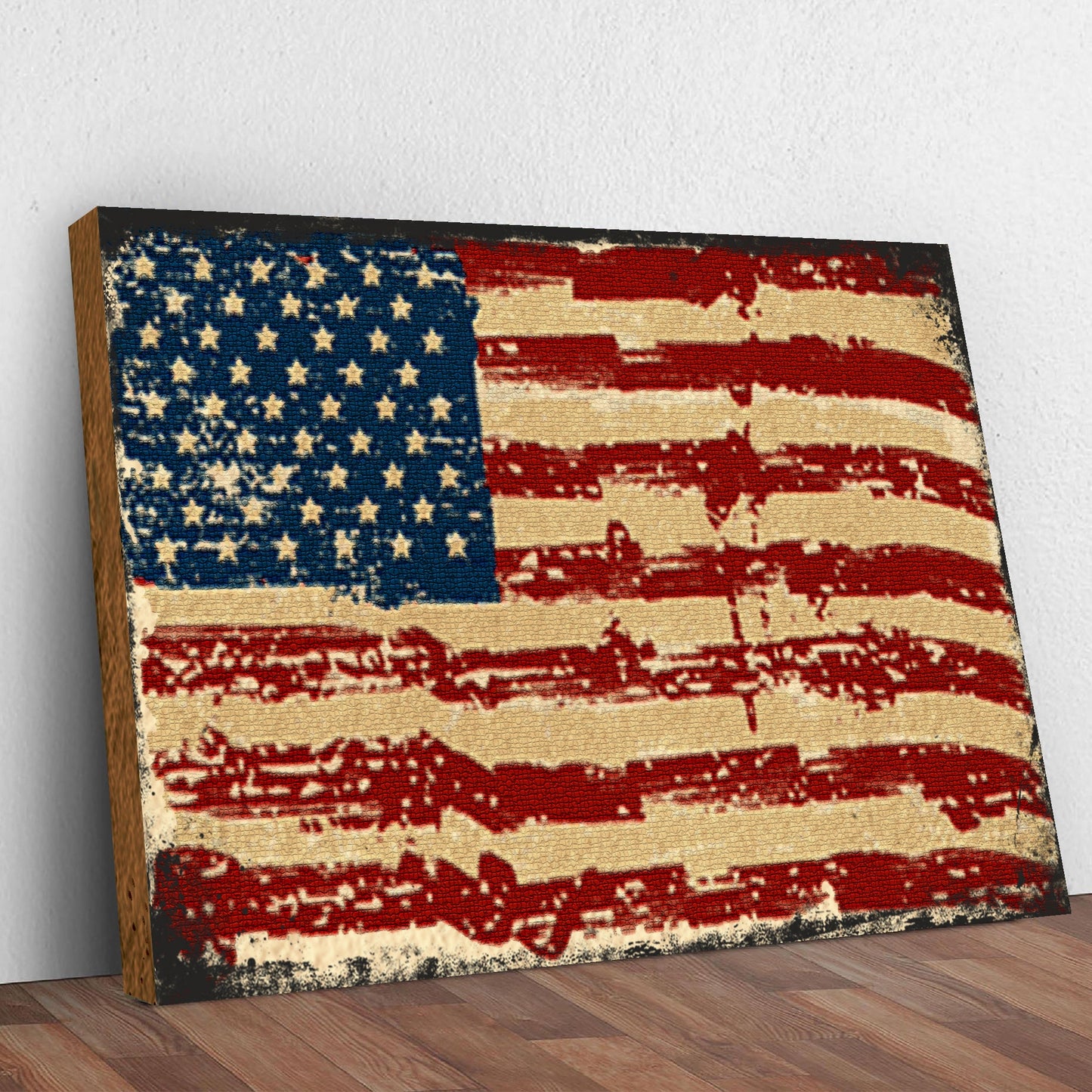 American Flag Patriotic Canvas Wall Art