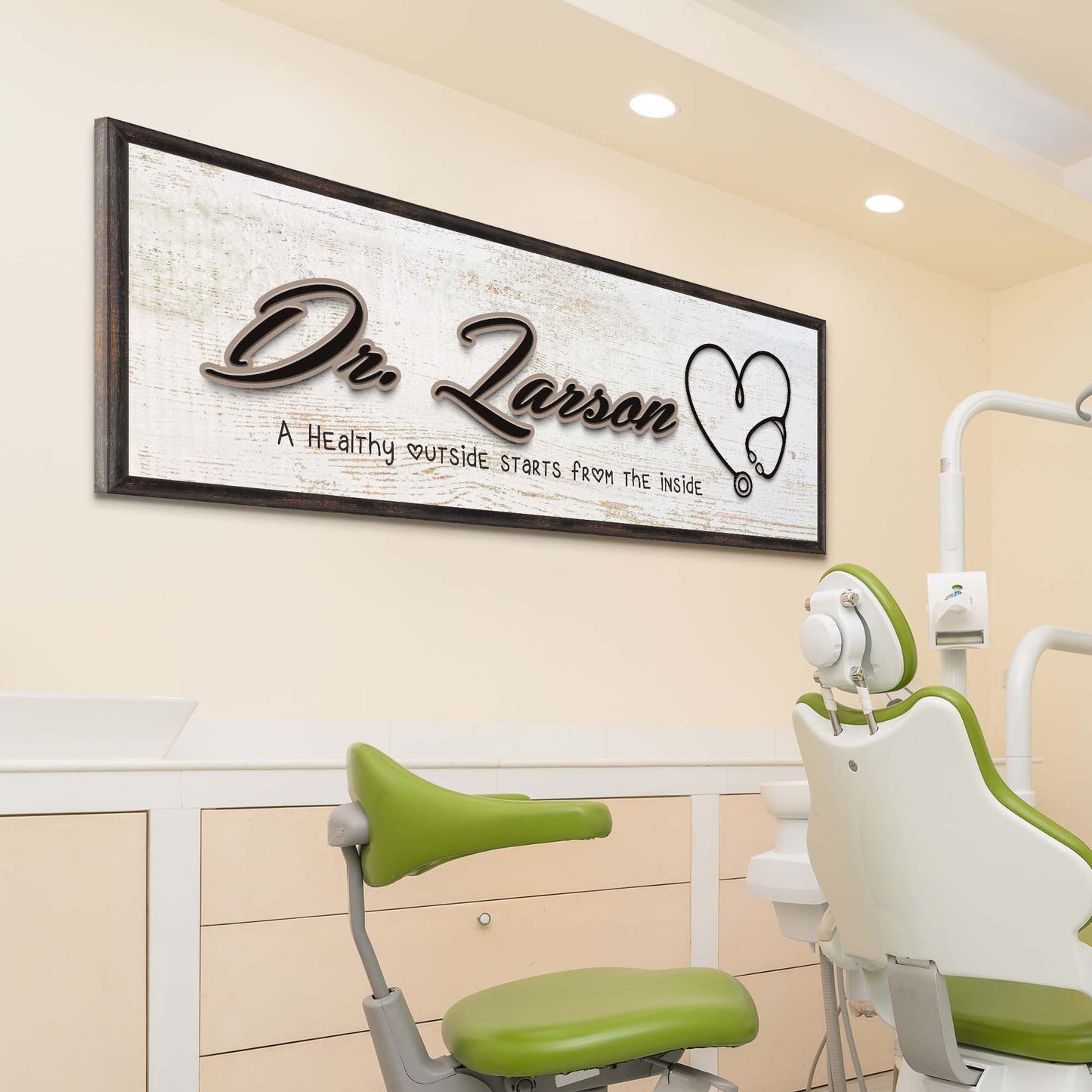 Doctor Name Personalized Canvas Sign