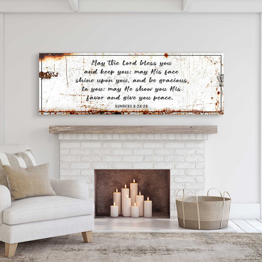 Numbers 6:24-26 May The Lord Bless You Canvas Wall Art